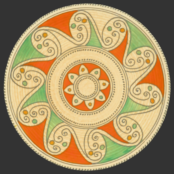 4926 Arabian Scroll - Shape Charger (D12)